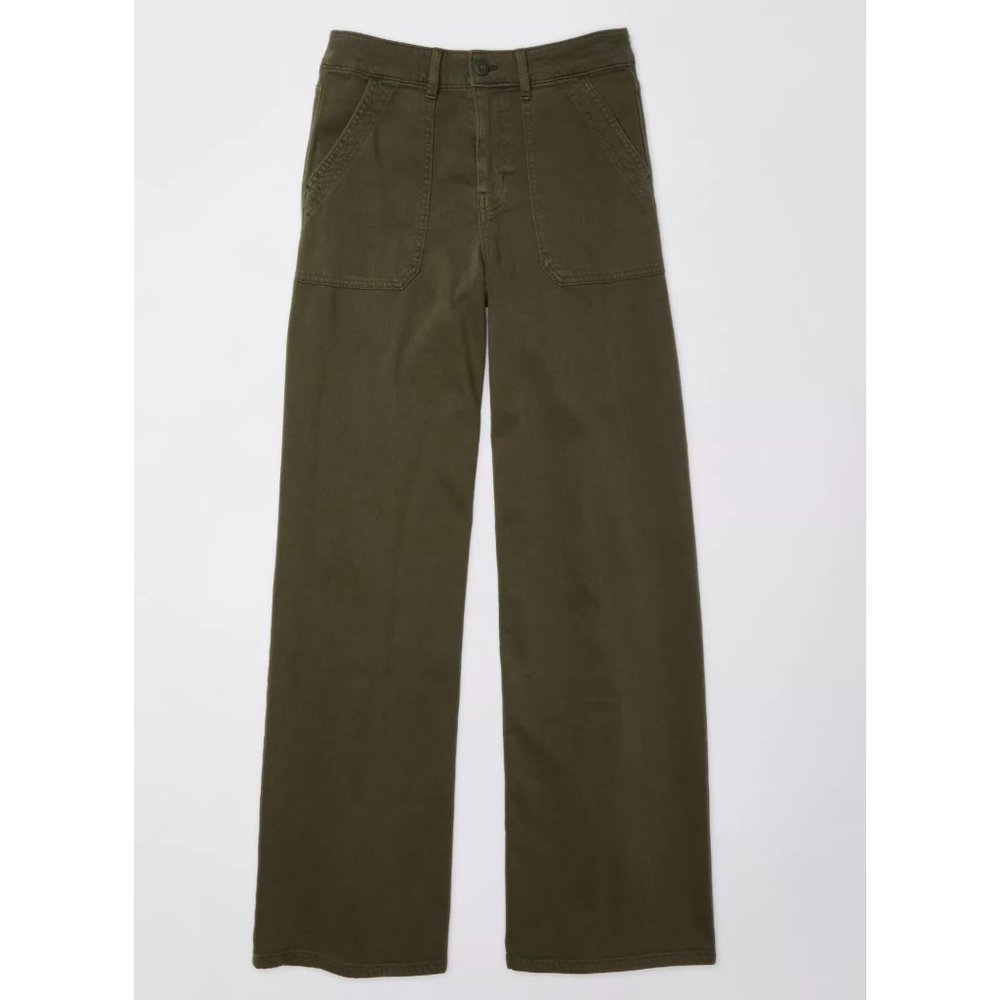 AE Stretch Super High-Waisted Baggy Wide-Leg Pant